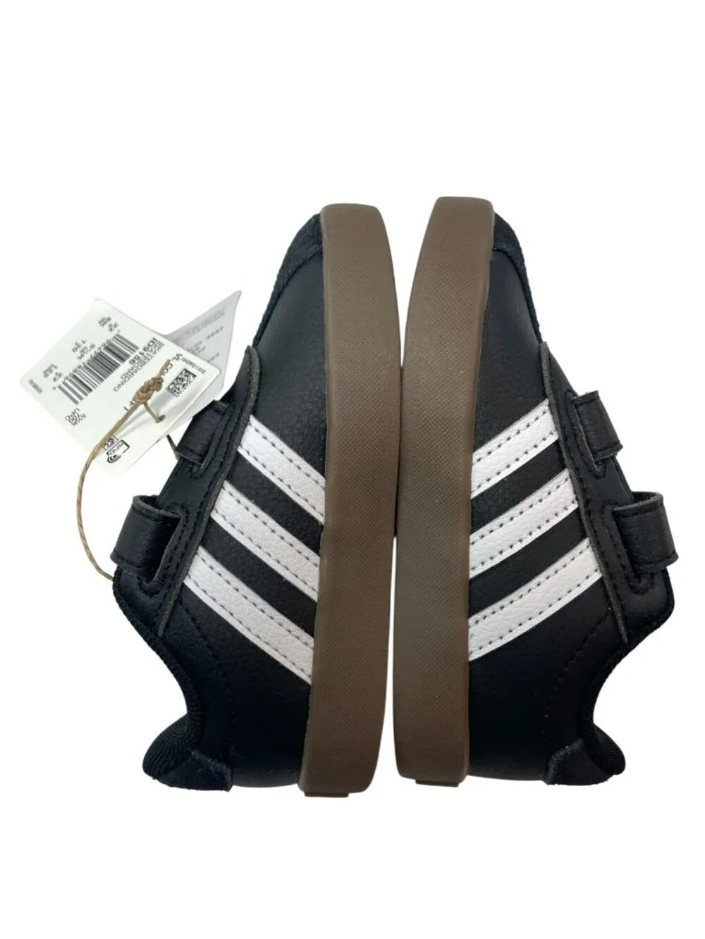 Adidas VL Court 3.0 CF I  Black White Velcro Sneakers Kid's Size 6K NWB - Picture 8 of 11